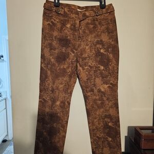 Celine Men's Corduroy Pants in Brown Pattern